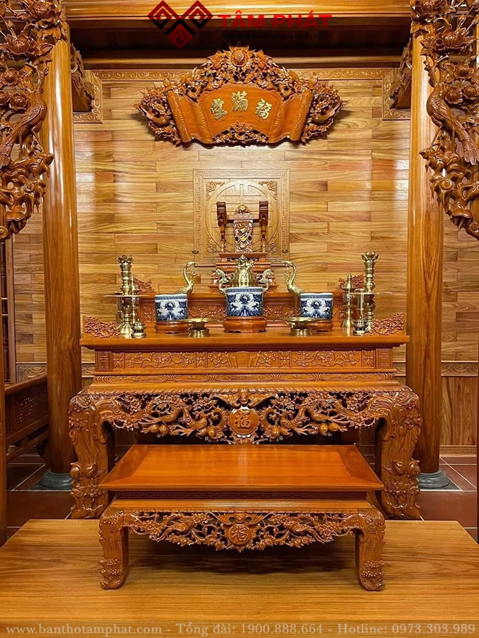 Bàn Sập Thờ Gỗ Đẹp Mã ST09